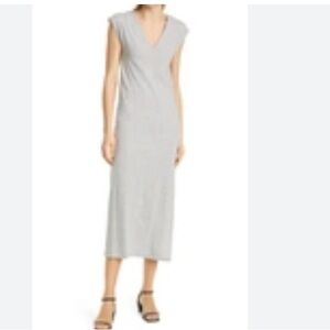 FRAME Le Muscle Tee Shirt Dress In  Gray